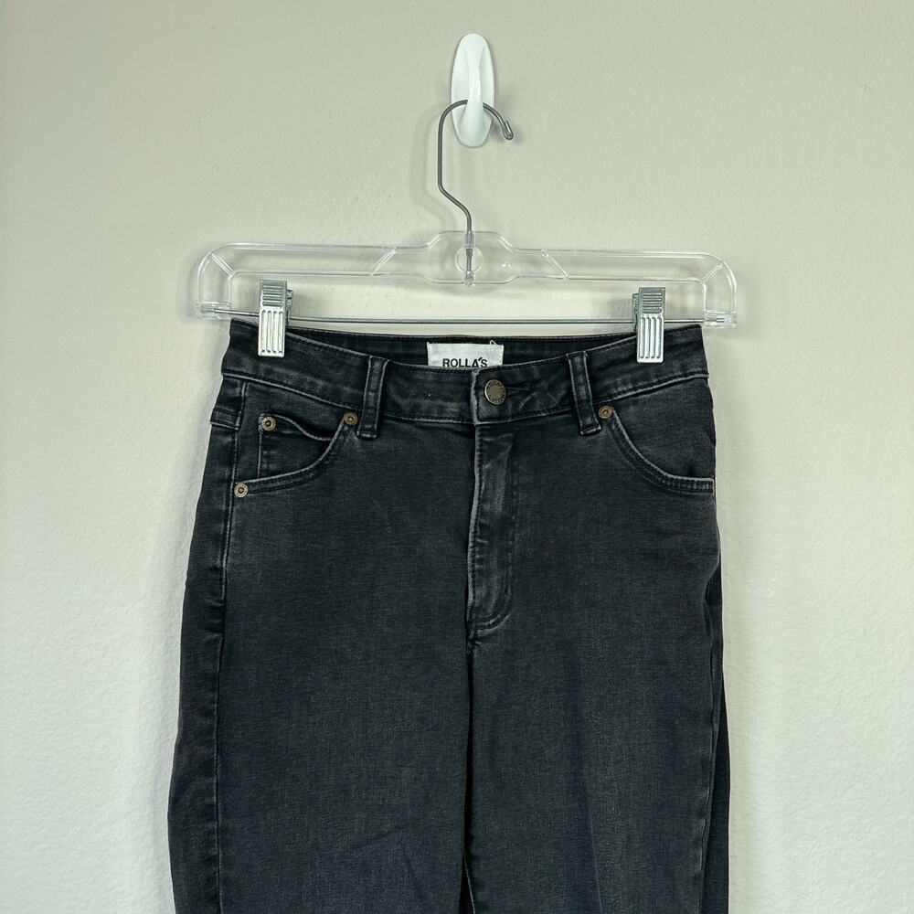 ROLLA'S Westcoast Ankle Skinny Jean Mid Rise Dusty Black Wash Distressed Size 26 - Picture 4 of 12